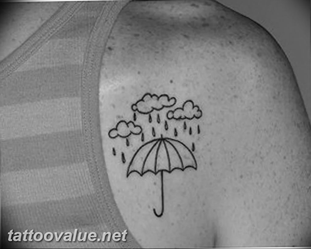 photo tattoo umbrella 06.12.2018 №046 - example of tattoo design umbrella - tattoovalue.net